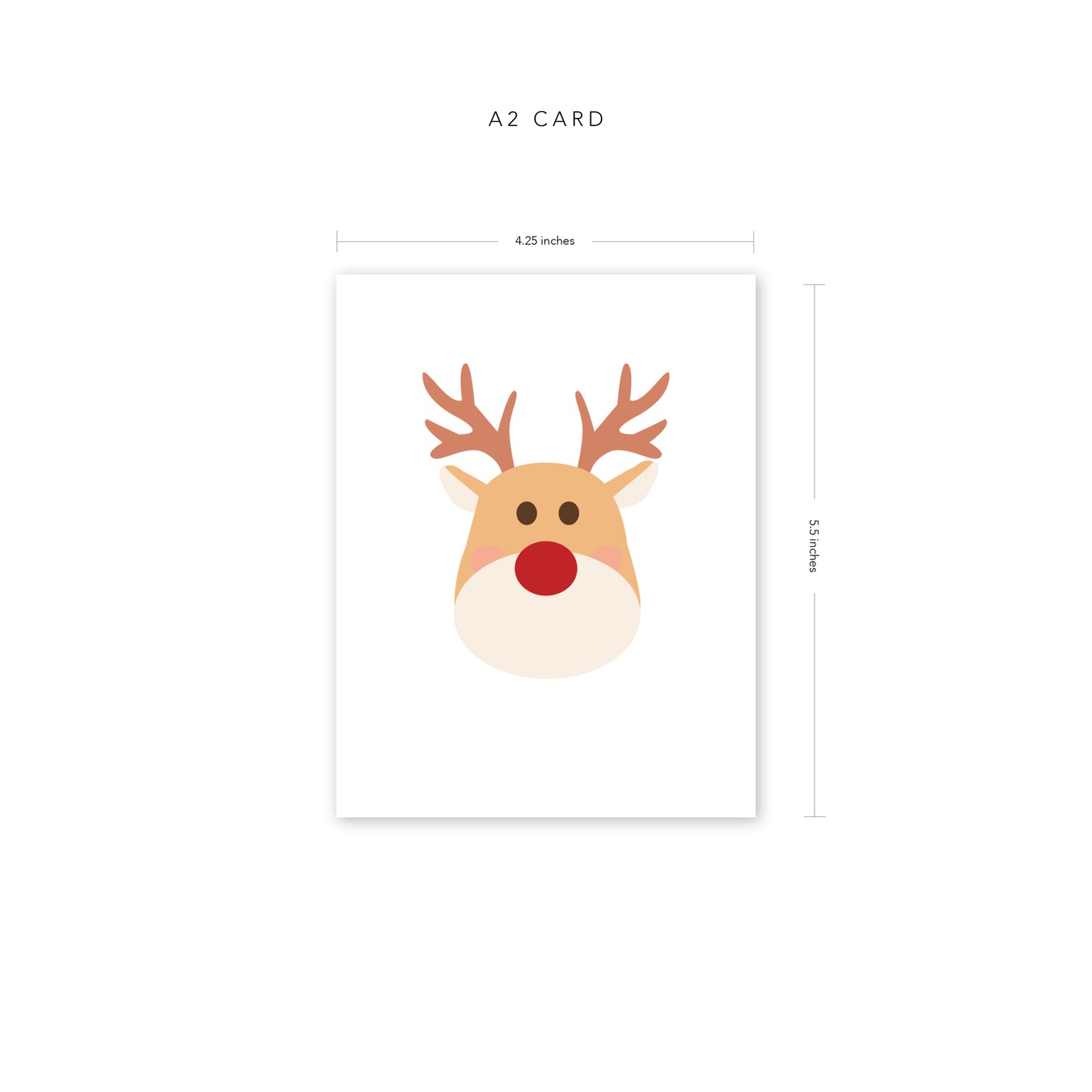 Red Nose Reindeer Card