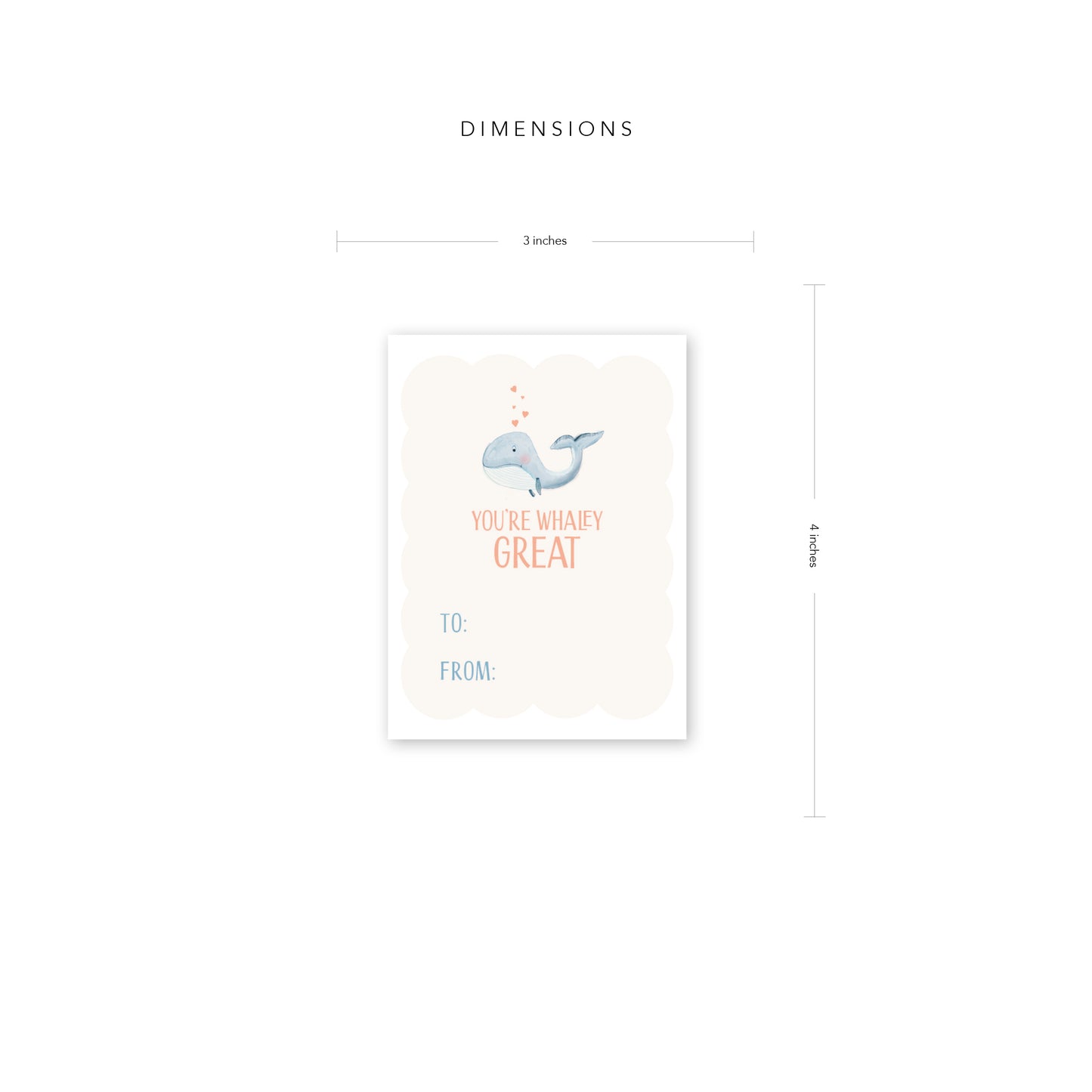 You're Whaley Great Mini Valentine's