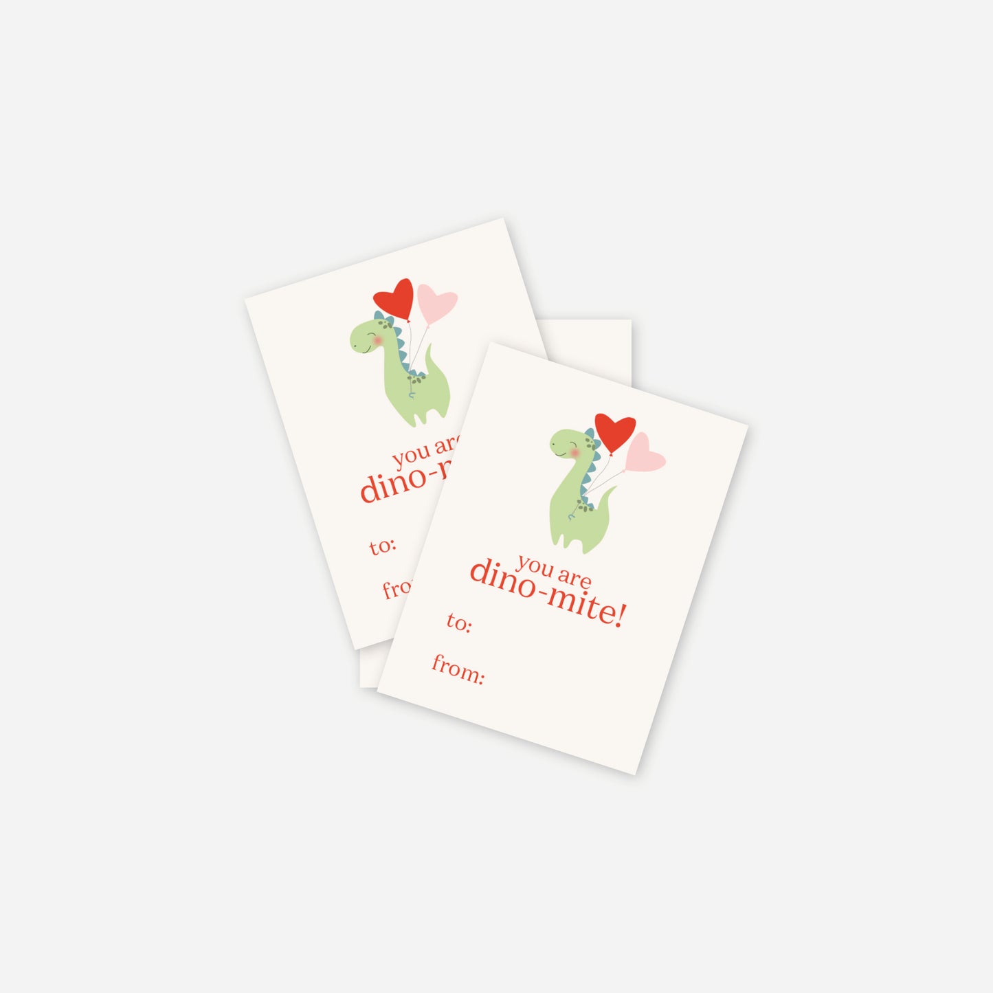 You Are Dino-Mite Mini Valentine's