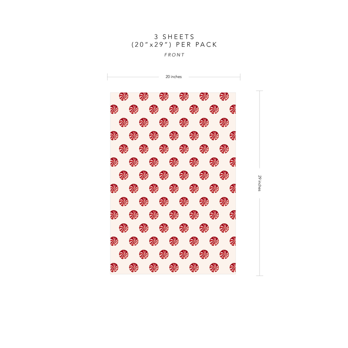 Peppermint Tree Wrapping Paper
