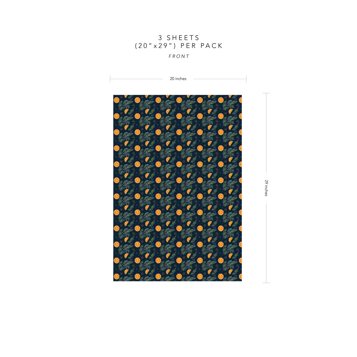 Blue Christmas Wrapping Paper