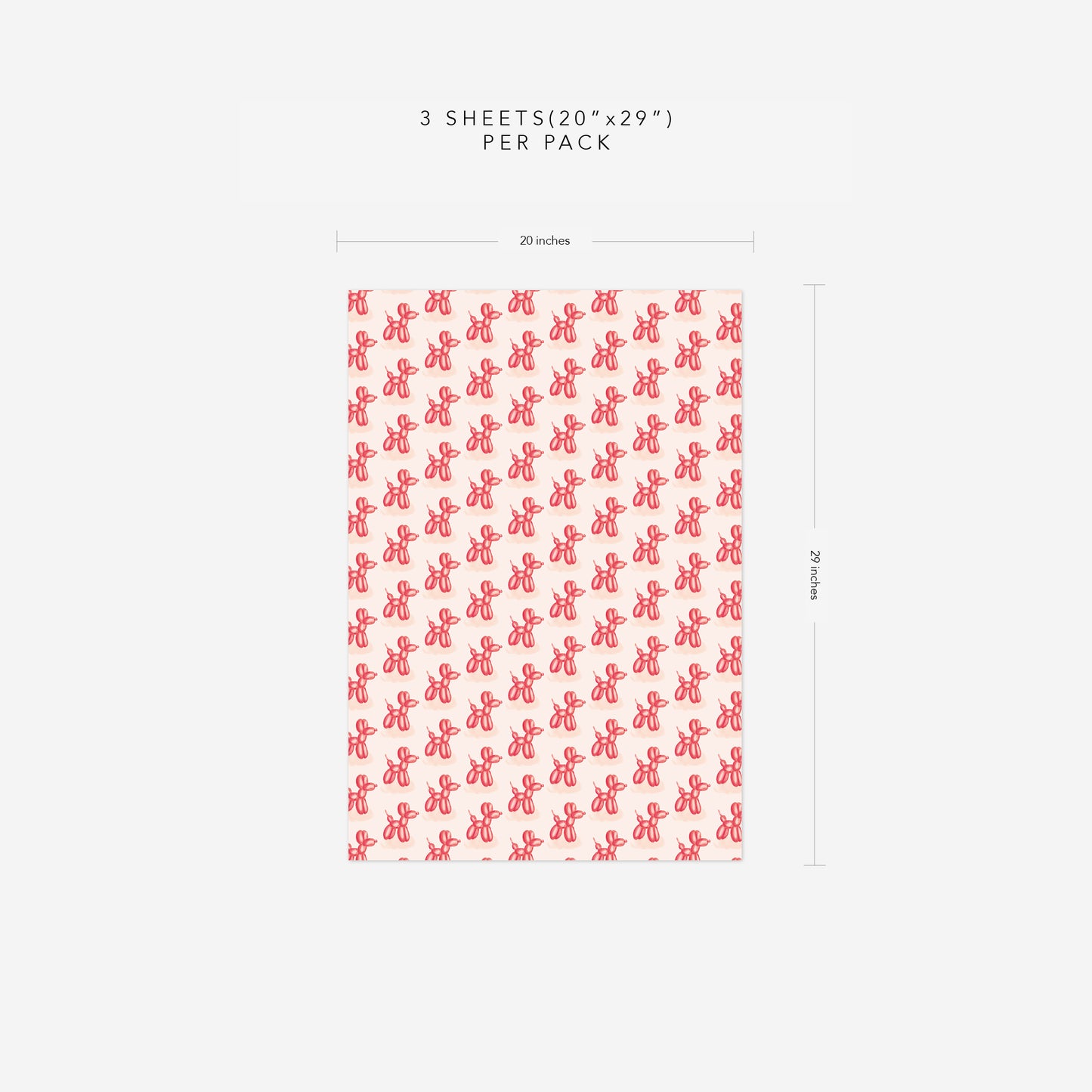 Balloon Animal Wrapping Paper