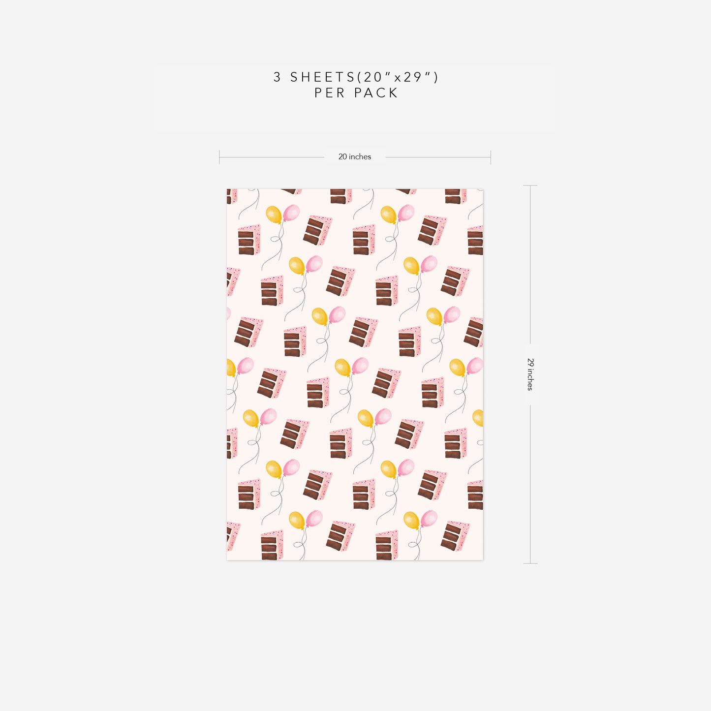 Birthday Cake Wrapping Paper