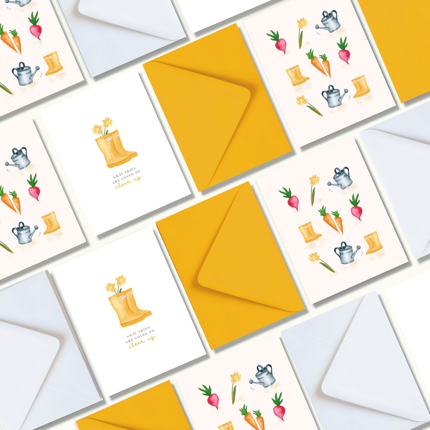 Rain Boots Greeting Card