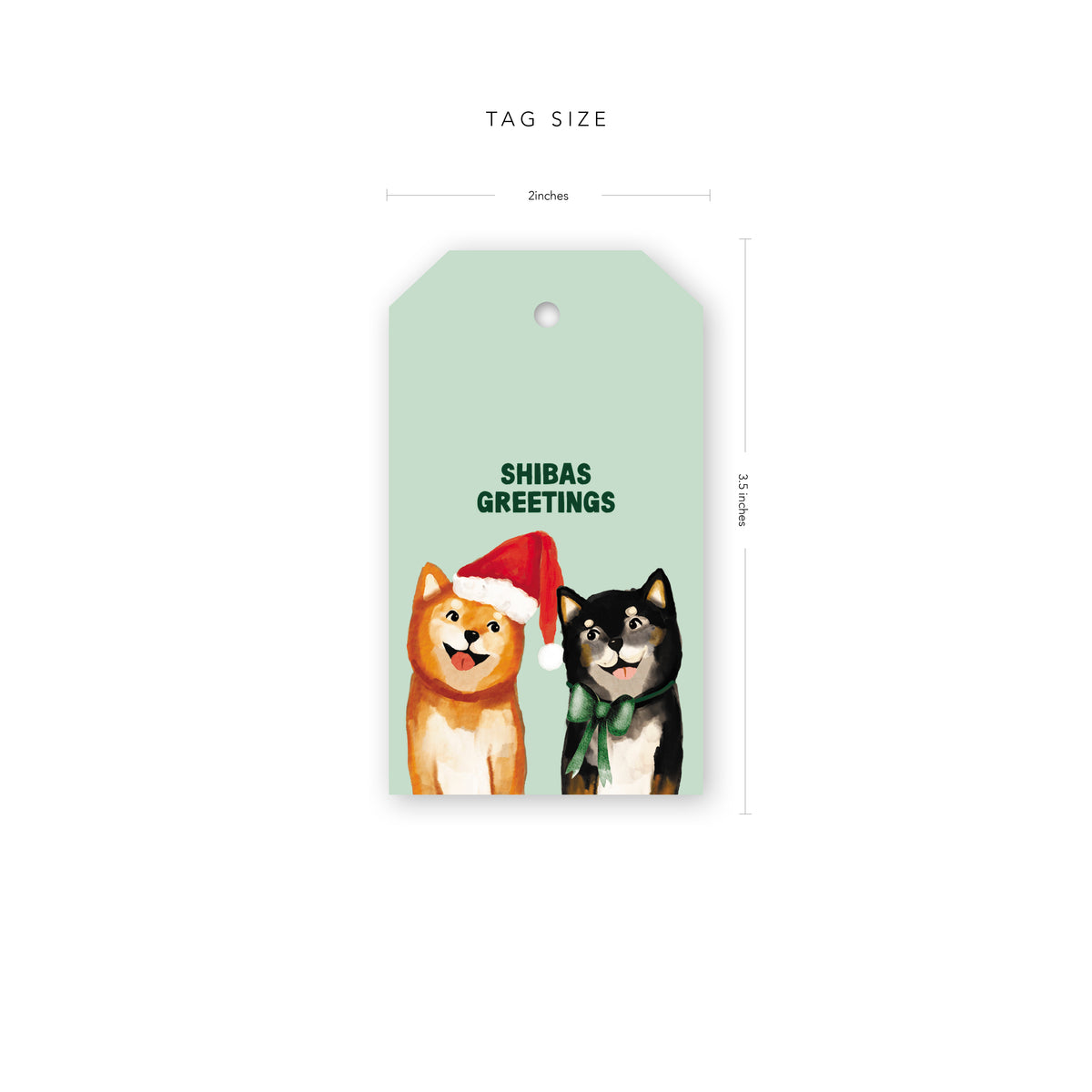 Shibas Greetings Gift Tags