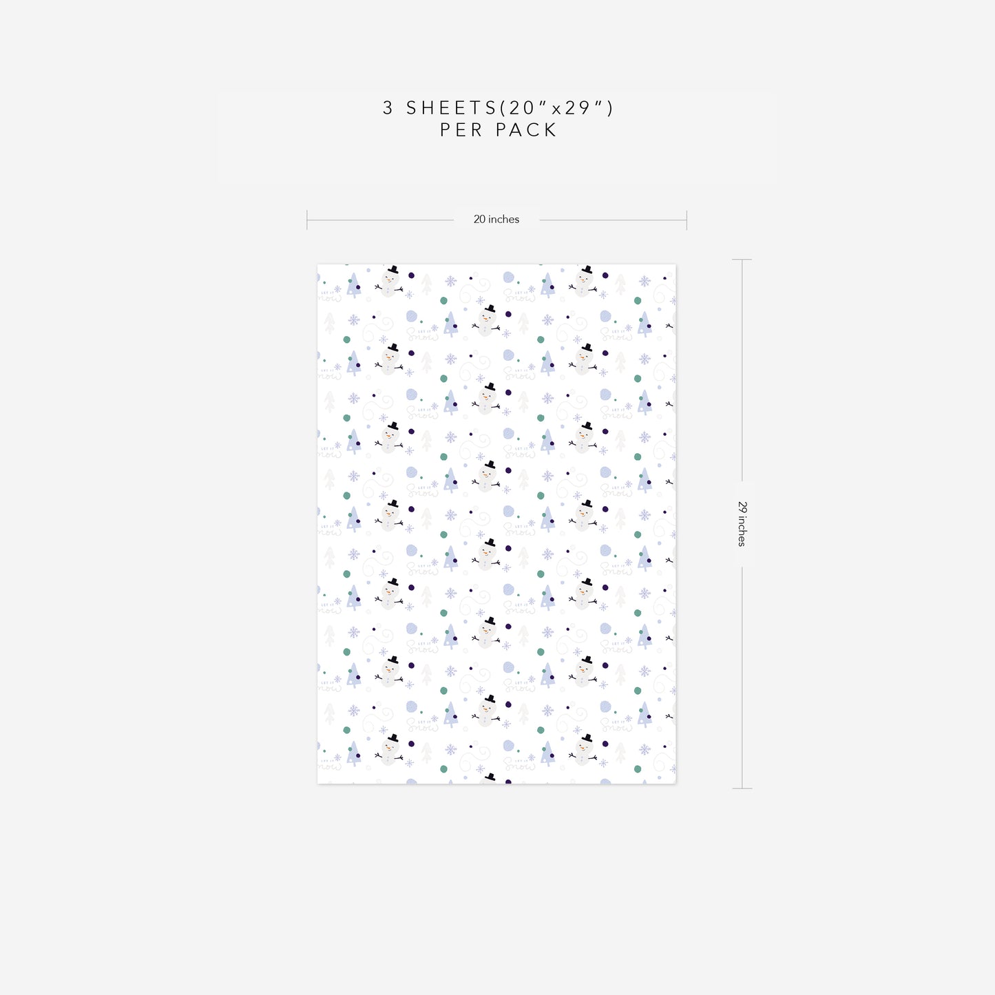 Frosty Wrapping Paper