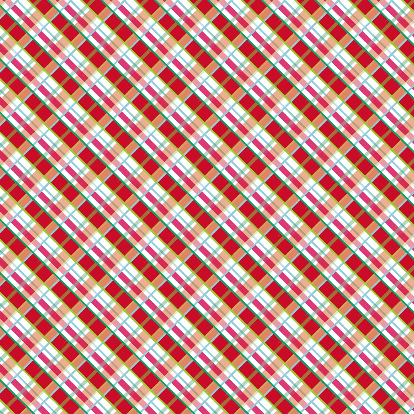 Bright Plaid Wrapping Paper