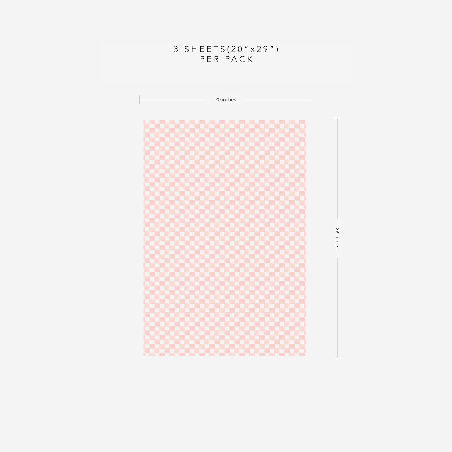 Pink Checkered Wrapping Paper