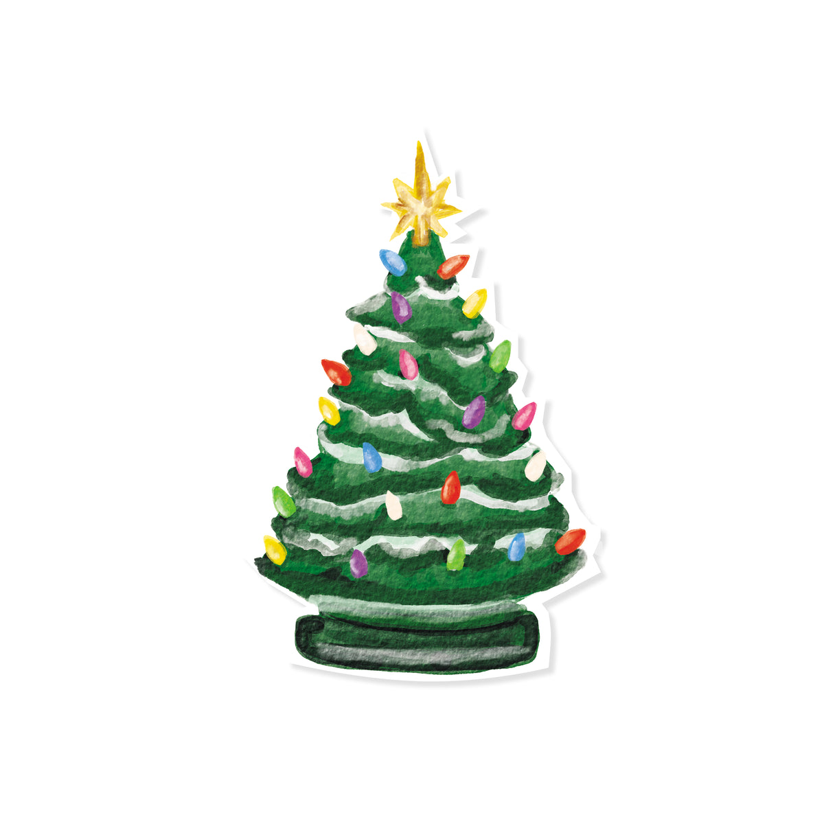 Retro Christmas Sticker