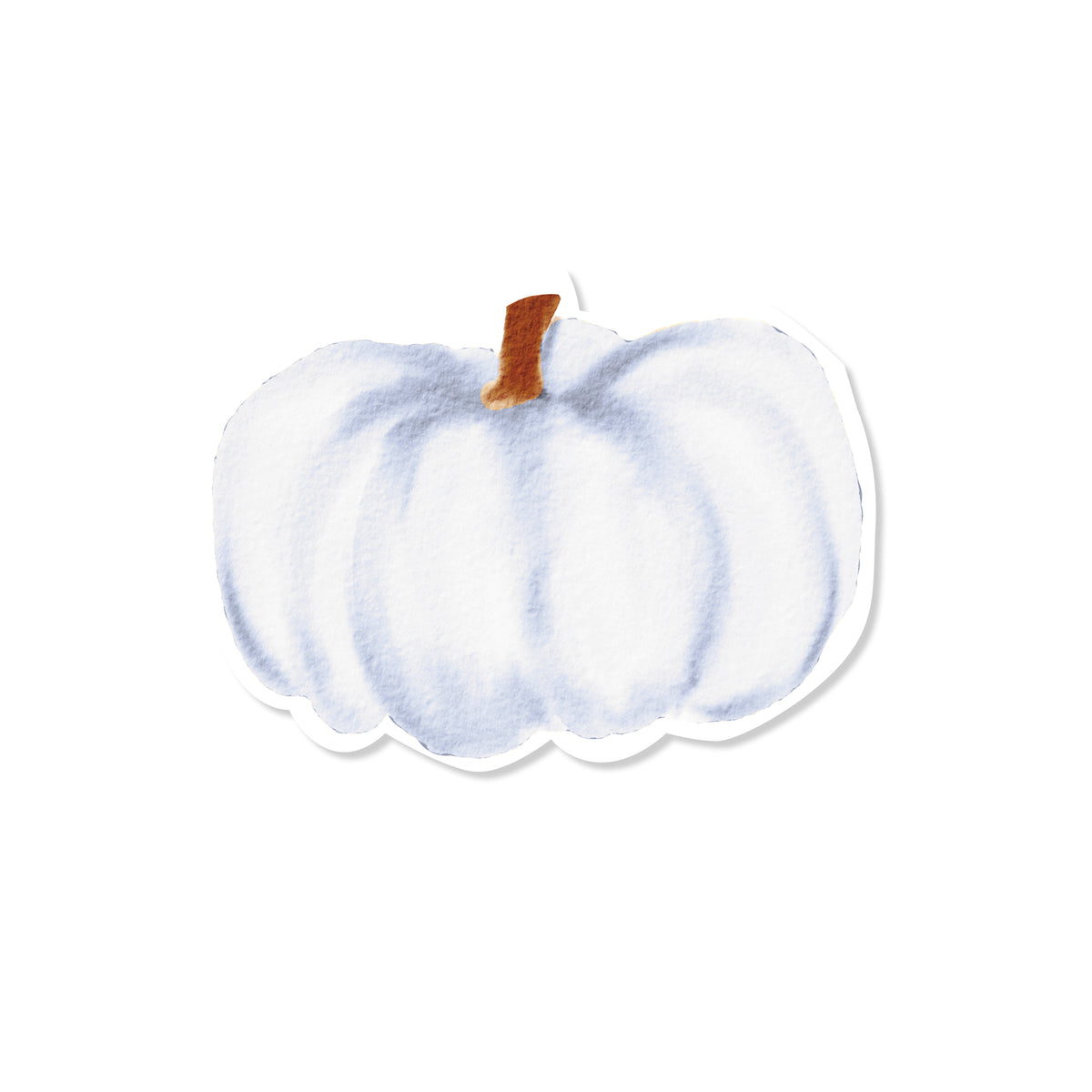Dusty Blue Pumpkin Sticker