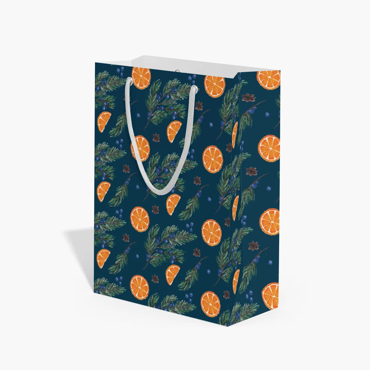Blue Christmas Gift Bag