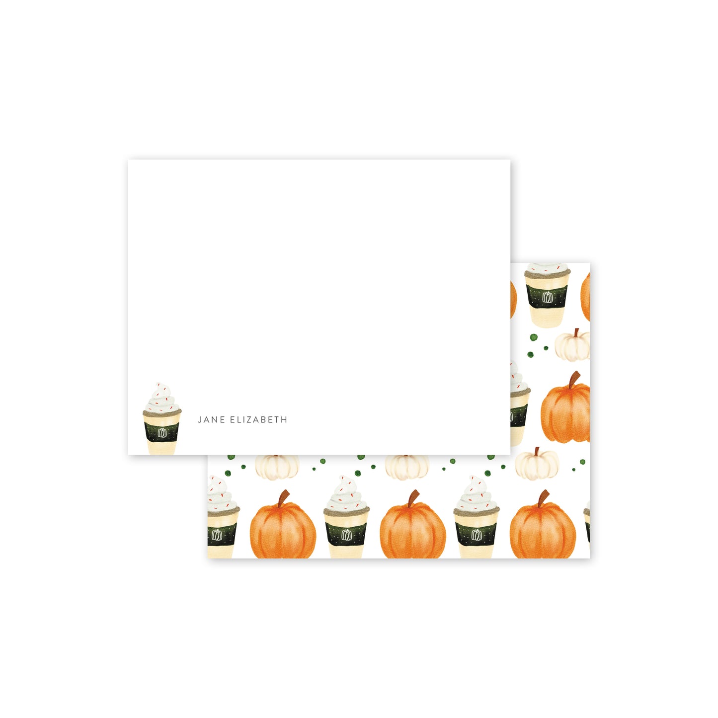 Latte Stationery Notecards