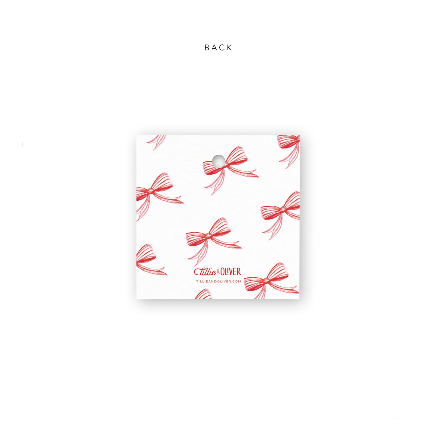 Red Ribbon Gift Tags