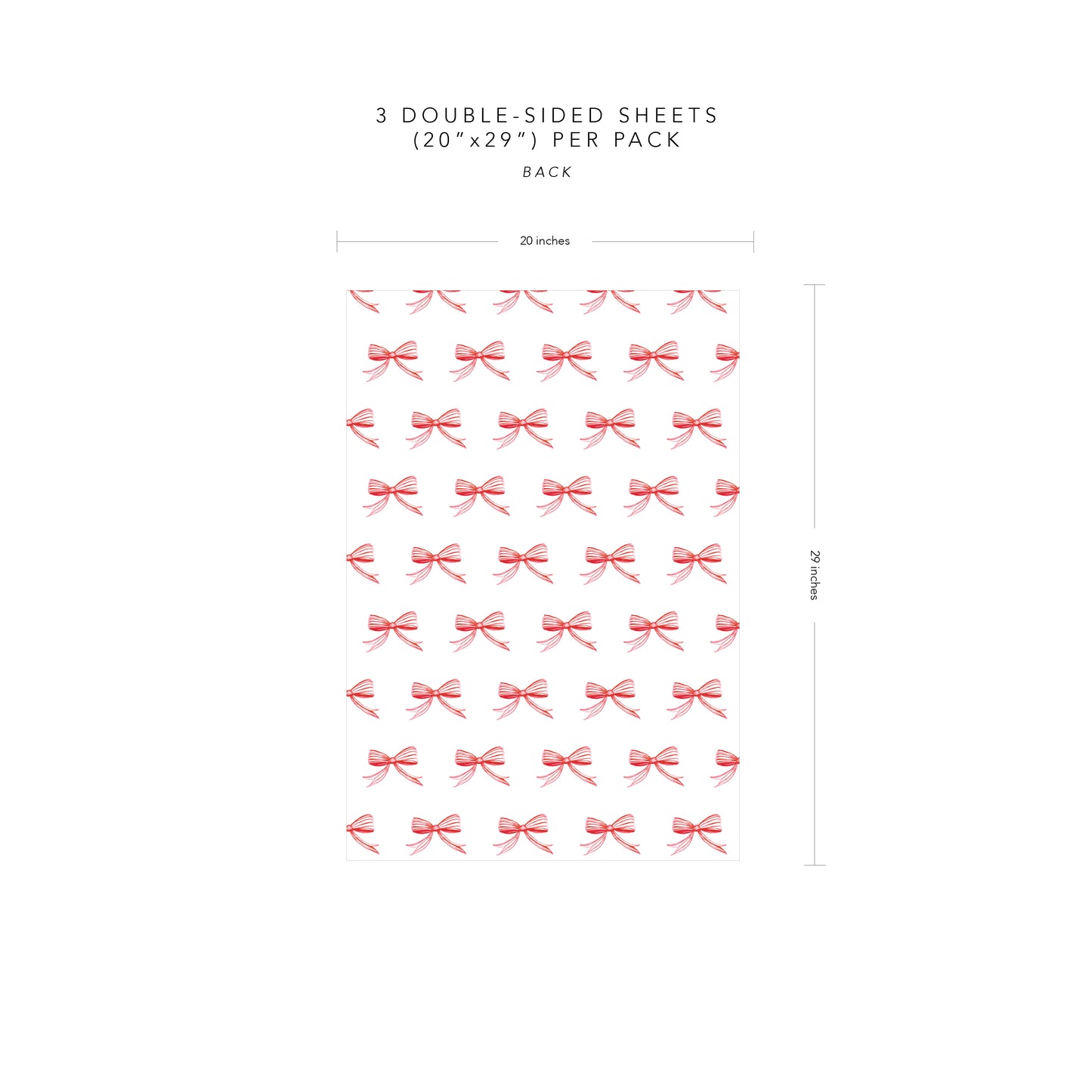 Christmas Bow Wrapping Paper
