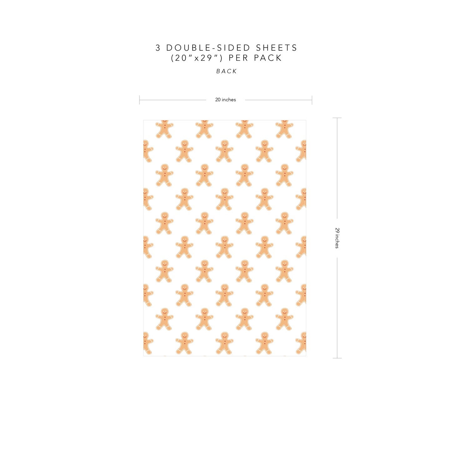 Gingerbread Cookie Wrapping Paper