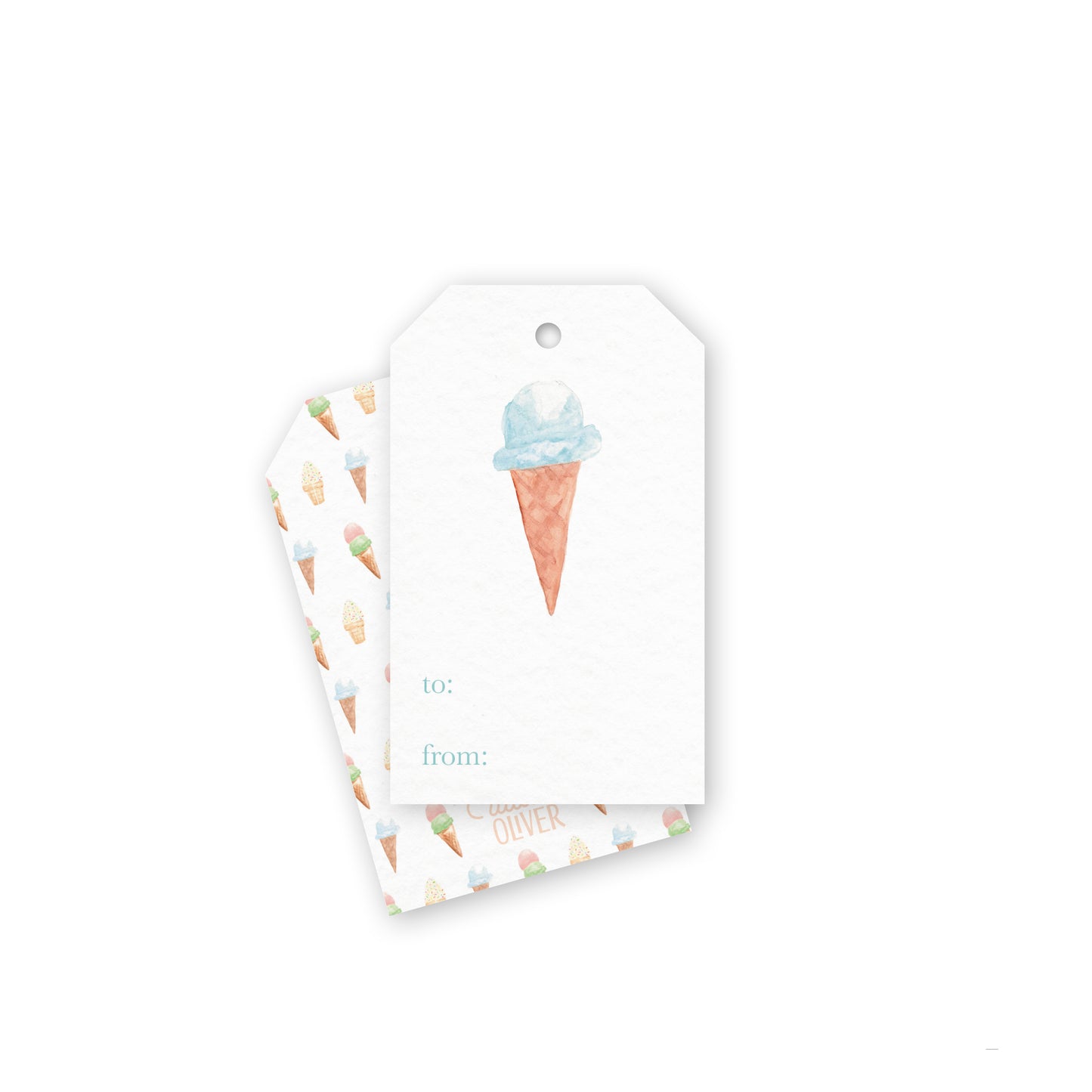 Single Scoop Gift Tags (Misprint)
