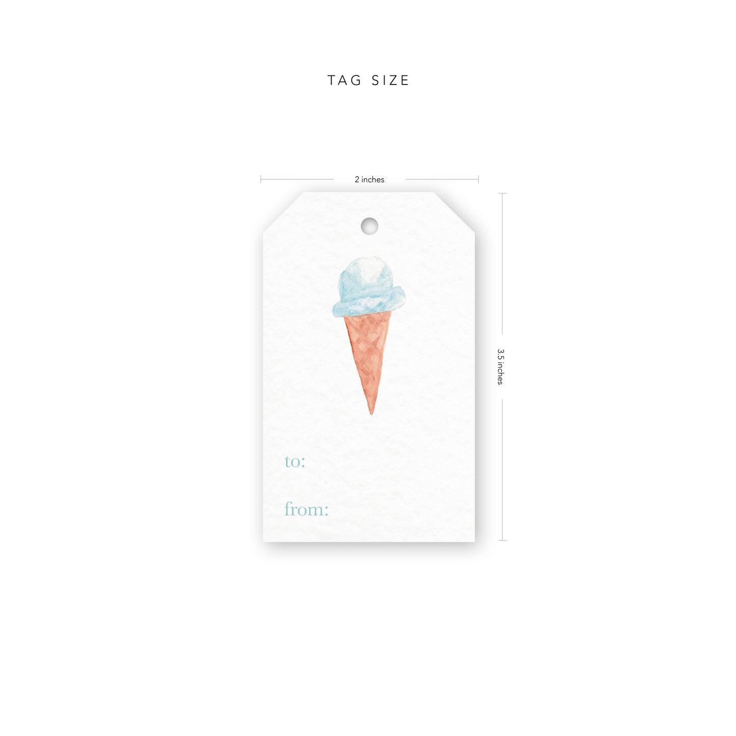 Single Scoop Gift Tags (Misprint)