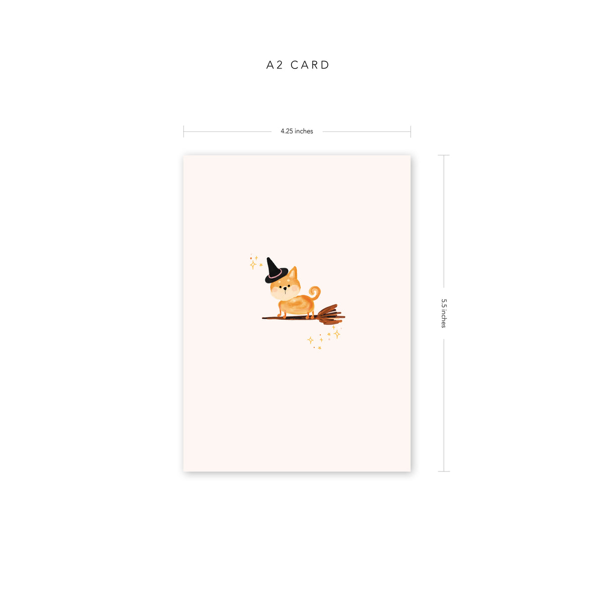 Witchy Shiba Card