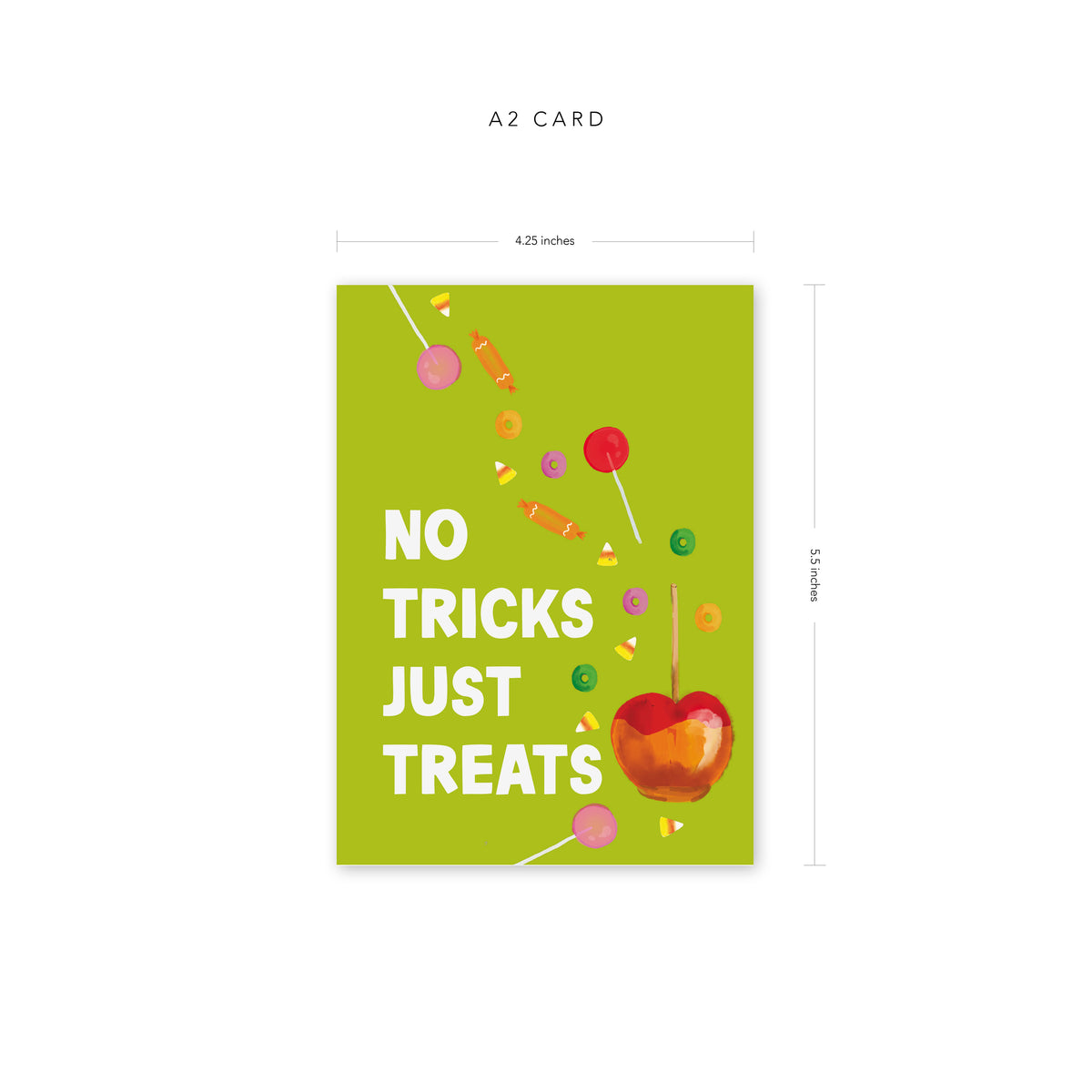 No Tricks, Just Treats Card
