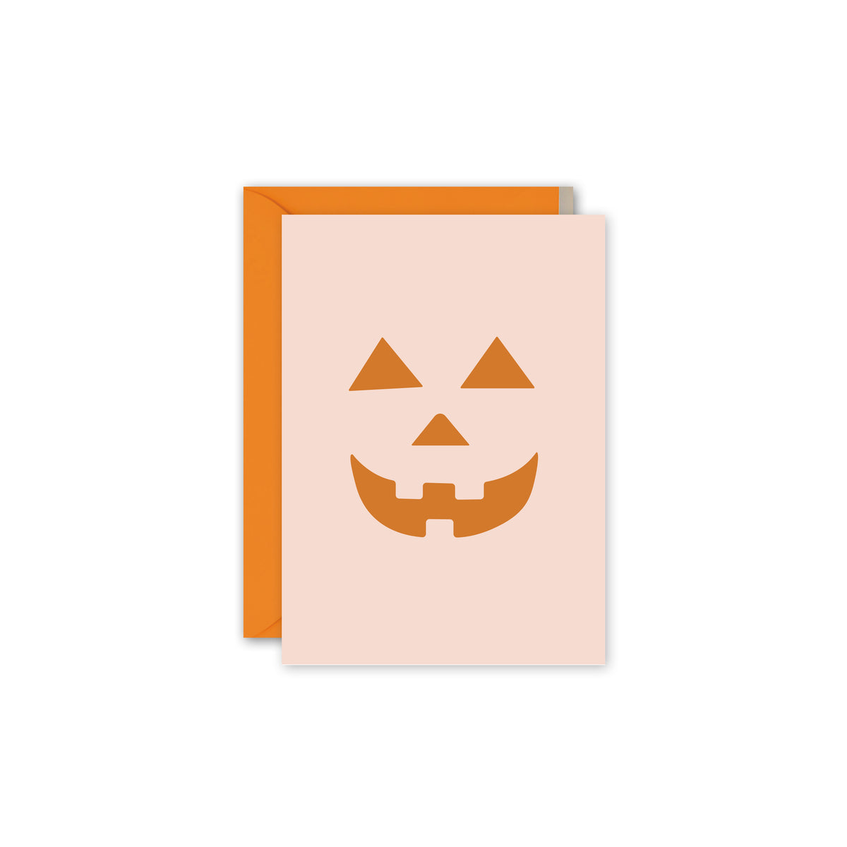 Pink Jack O-Lantern Card