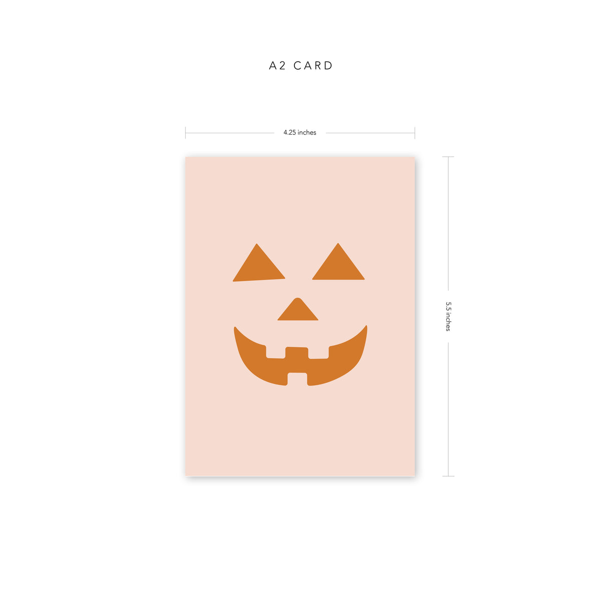 Pink Jack O-Lantern Card