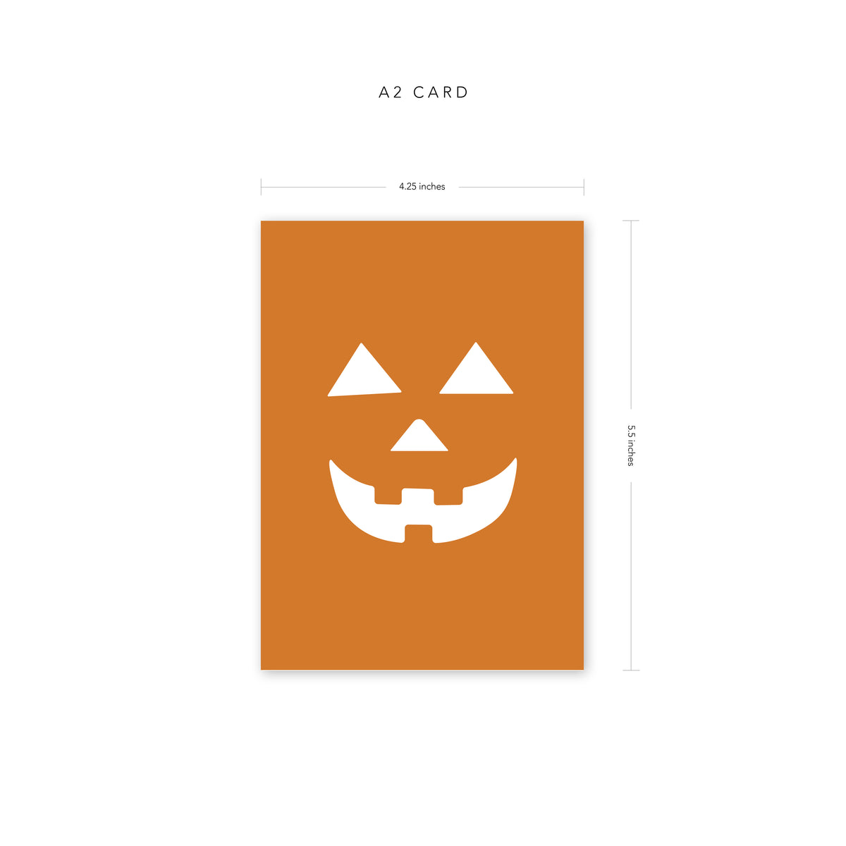Pumpkin Jack O-Lantern Card