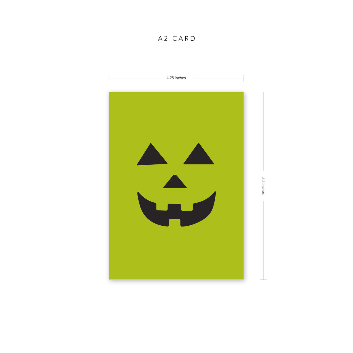 Lime Jack O-Lantern Card