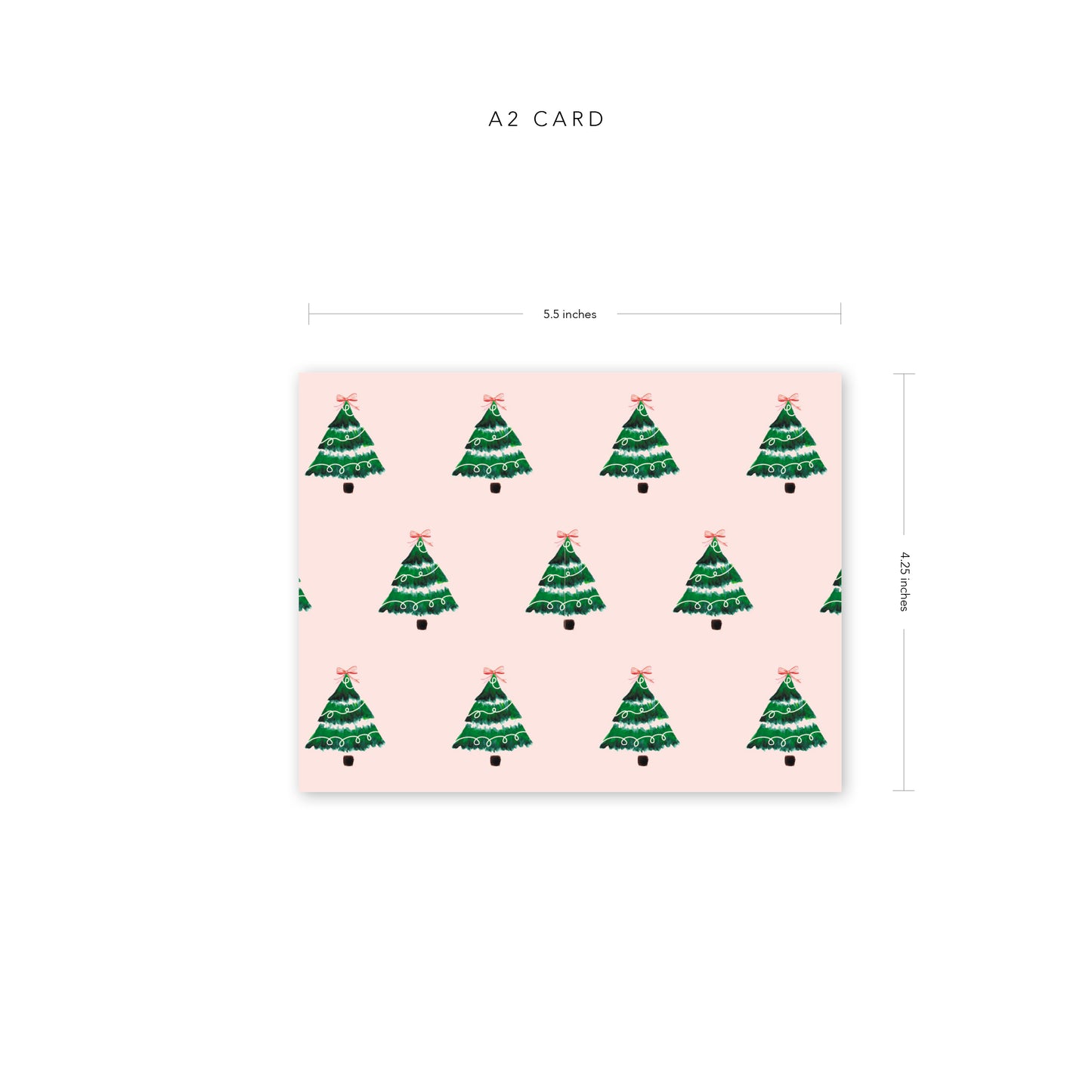 Christmas Tree Pattern Card