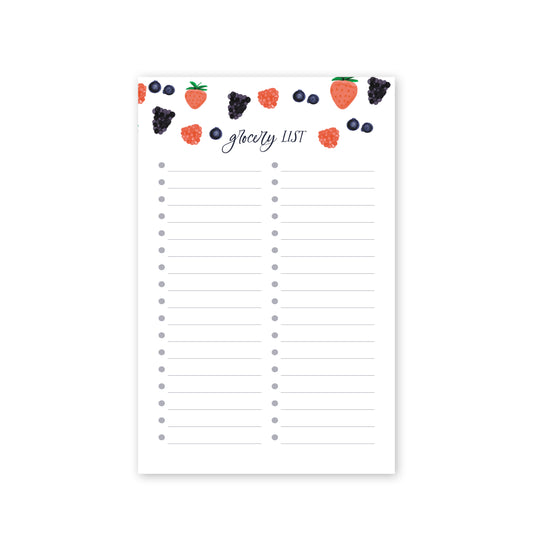 Fruity Grocery List Notepad