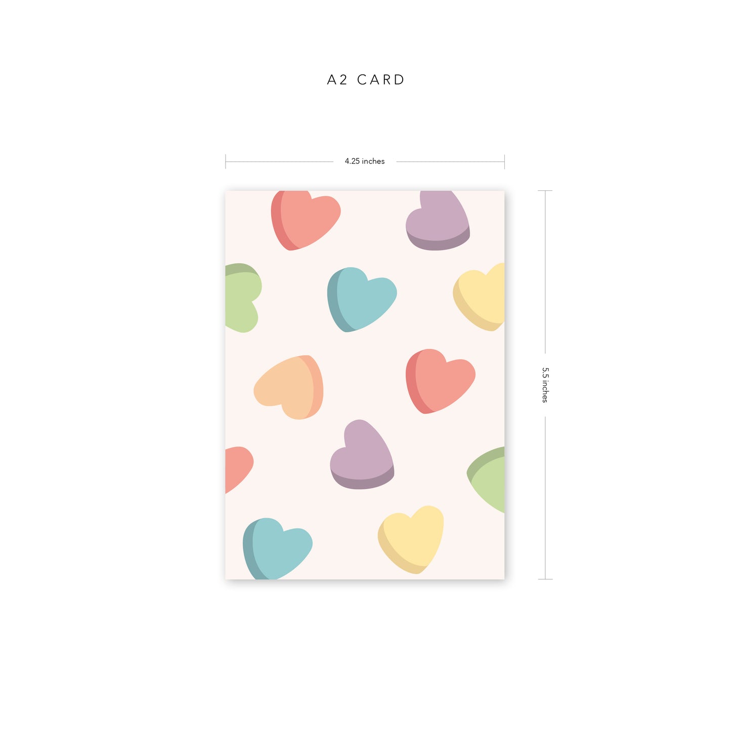 Candy Hearts Card (Discontinued)