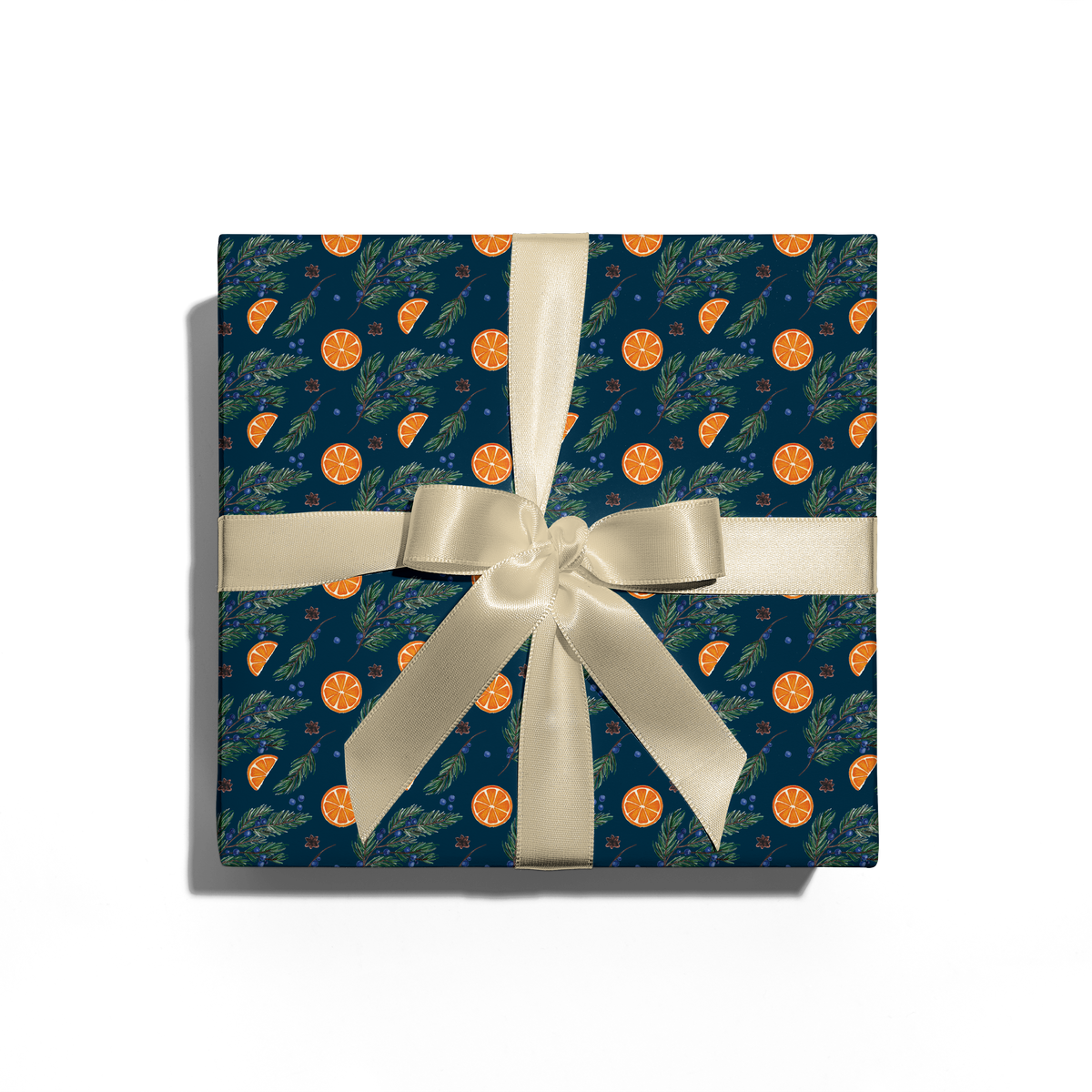 Blue Christmas Wrapping Paper