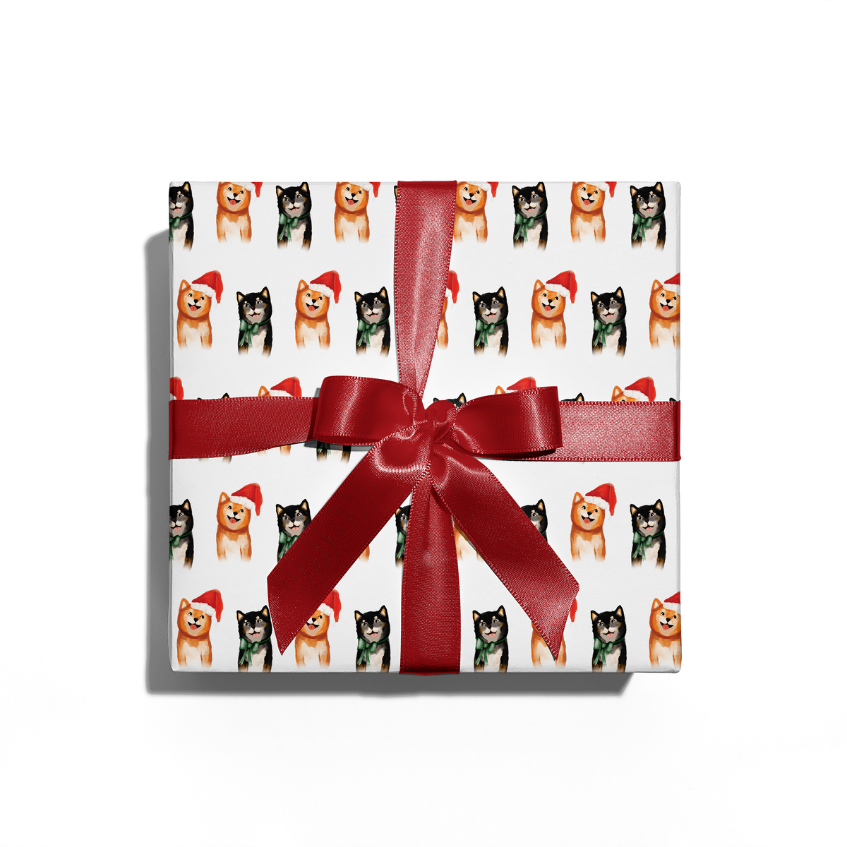 Shibas Greetings Wrapping Paper
