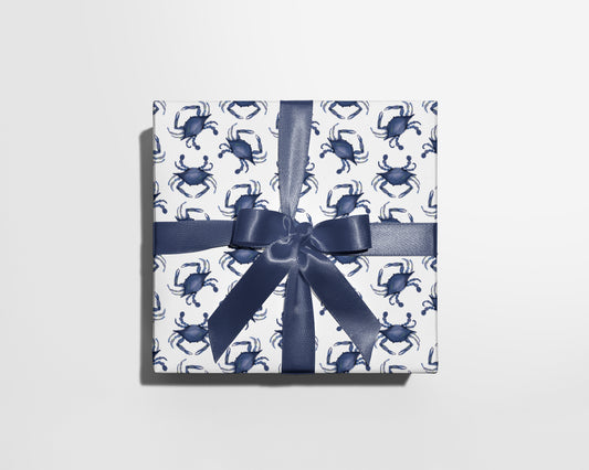 Blue Crab Wrapping Paper