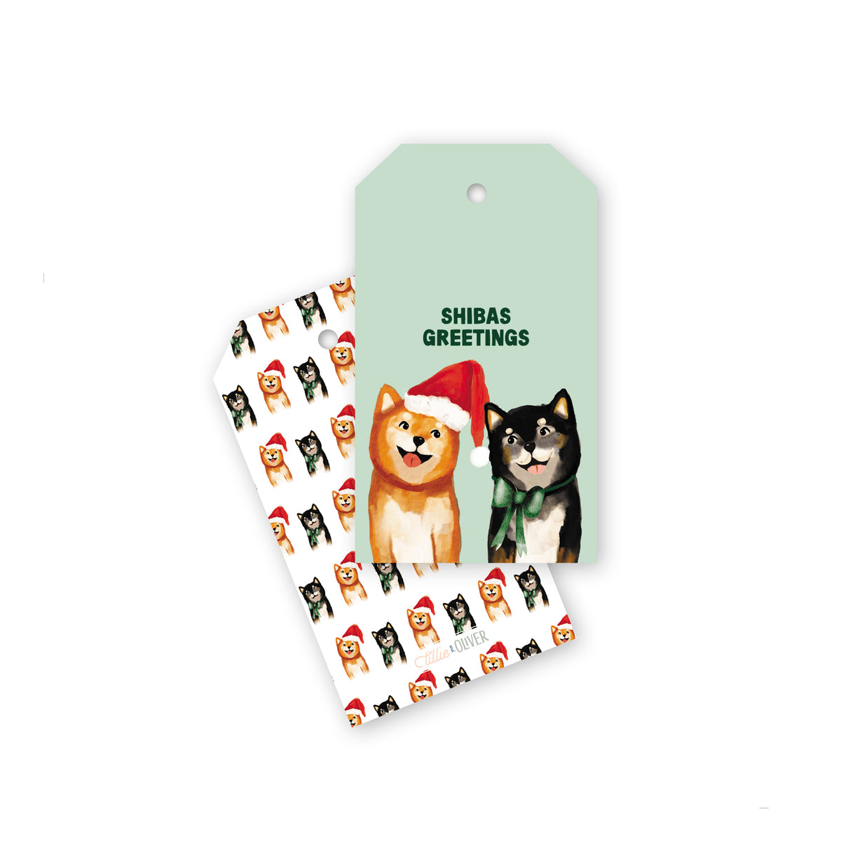 Shibas Greetings Gift Tags