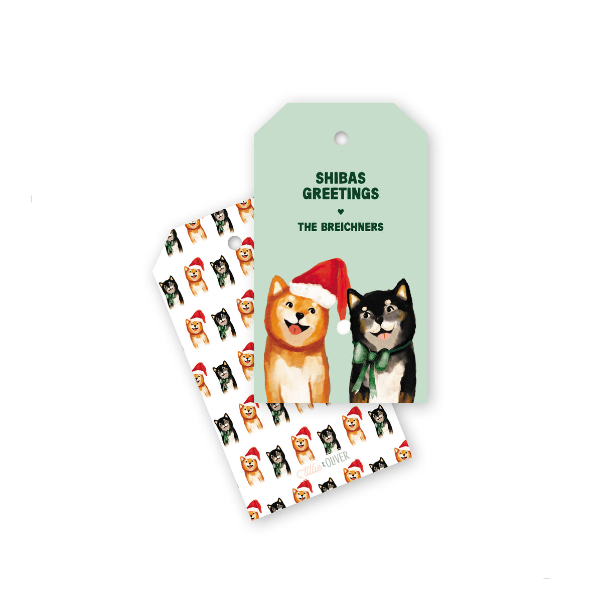 Shibas Greetings Gift Tags