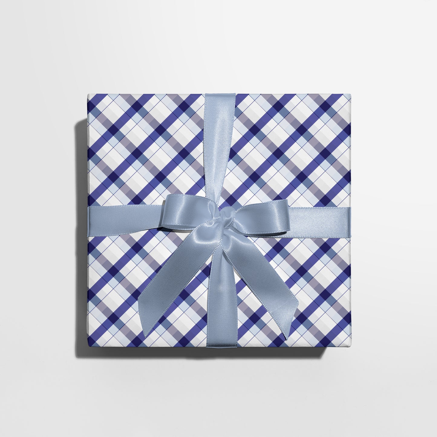 Icy Plaid Wrapping Paper