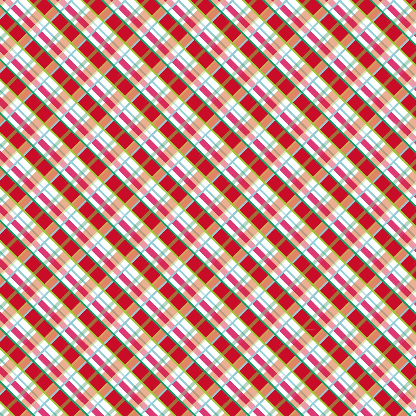 Bright Plaid Wrapping Paper