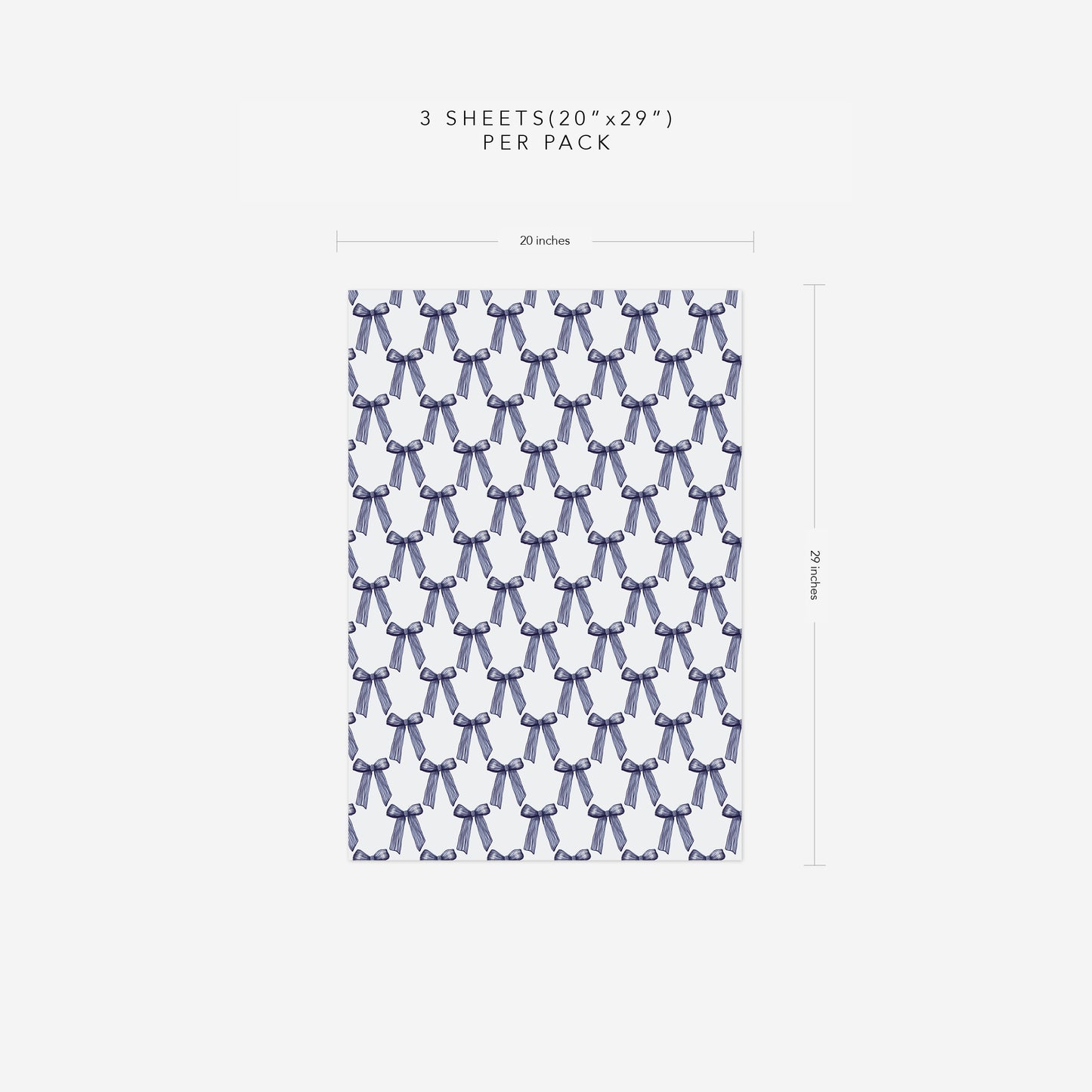Preppy Bow Wrapping Paper
