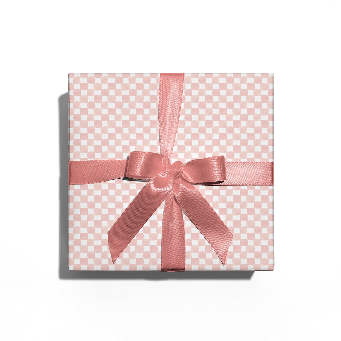 Pink Checkered Wrapping Paper