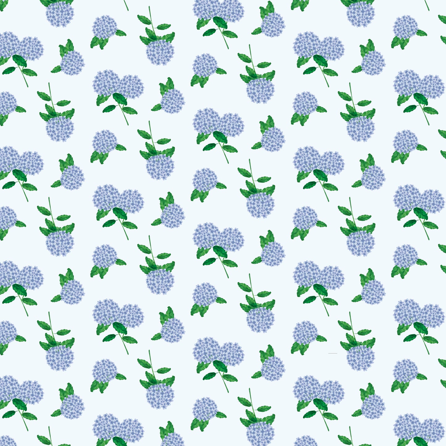 Blue Hydrangea Wrapping Paper