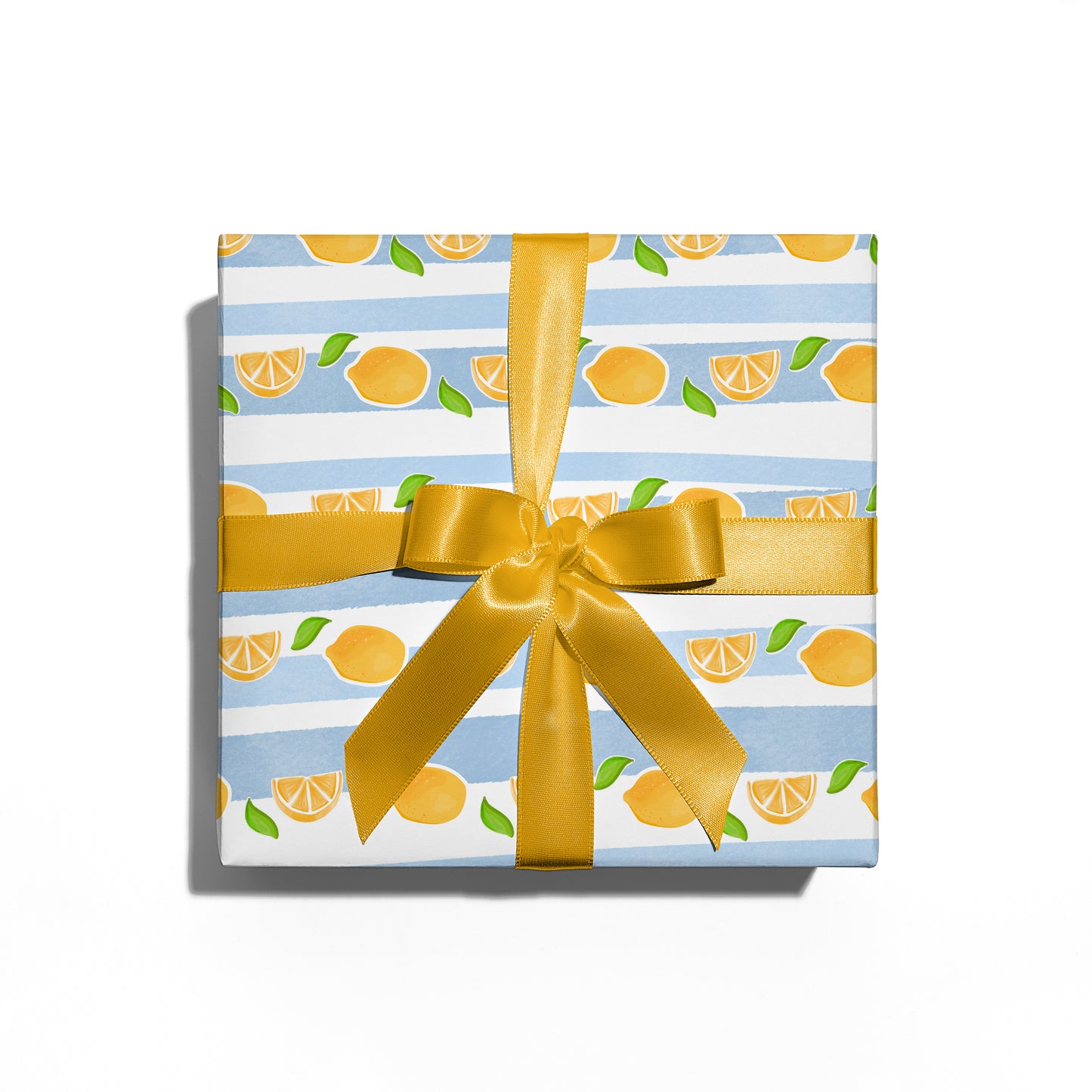 Lemon & Stripes Wrapping Paper