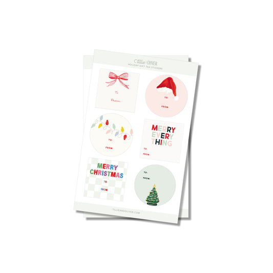 Holiday Gift Tag Stickers