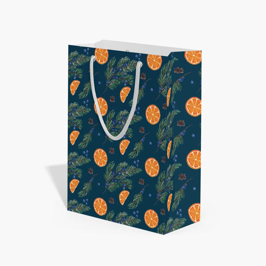 Blue Christmas Gift Bag