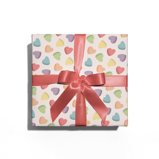 Candy Hearts Wrapping Paper
