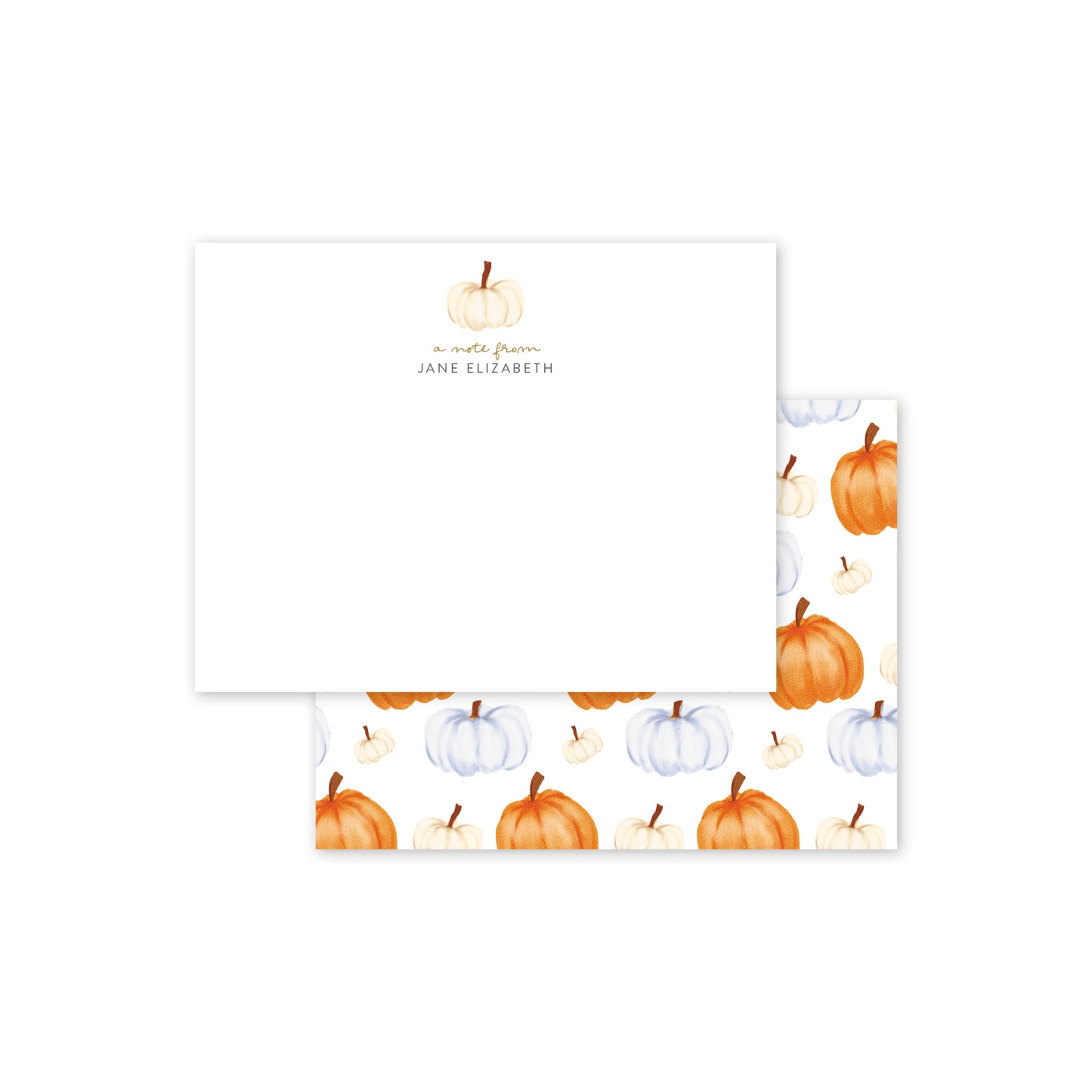 Pumpkin Stationery Notecards