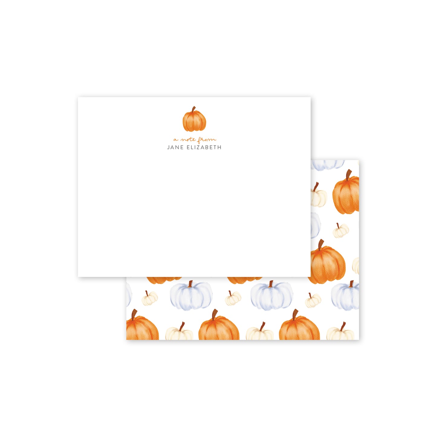 Pumpkin Stationery Notecards