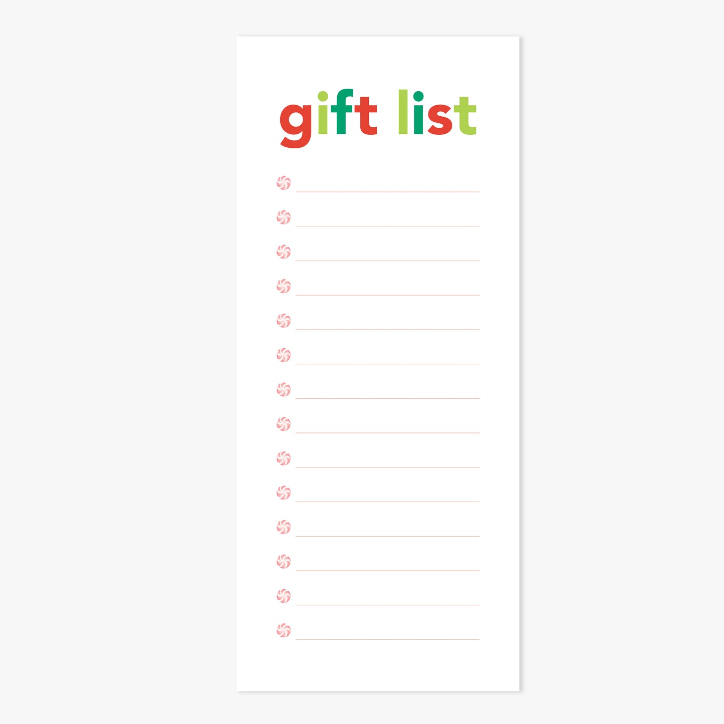 Gift List Notepad