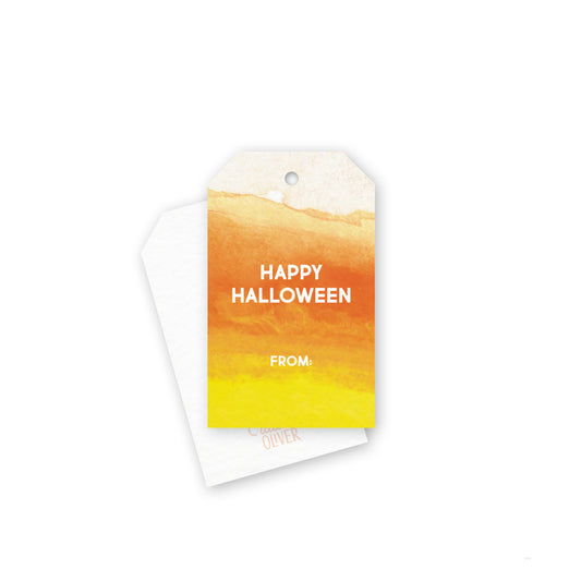Halloween Candy Colored Gift Tags