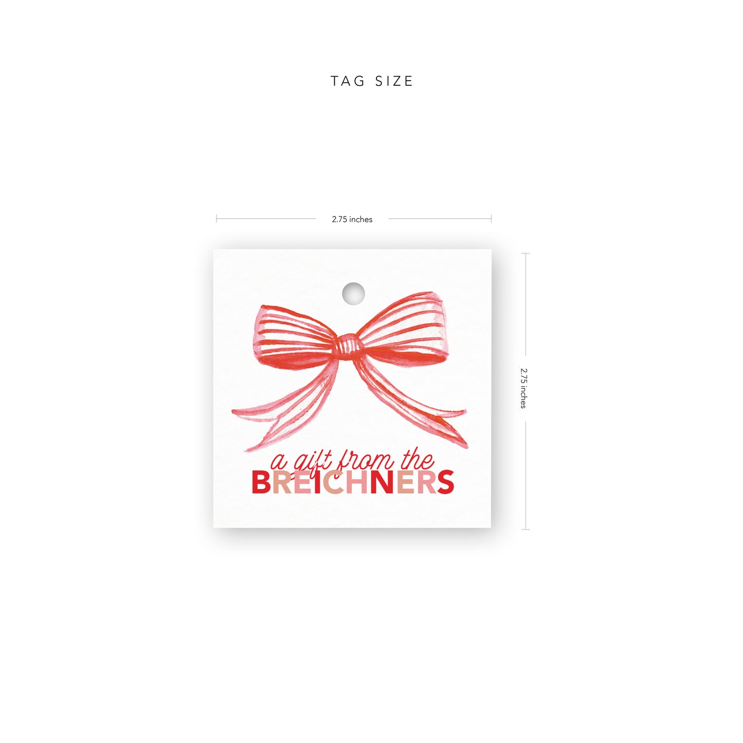 Red Ribbon Gift Tags