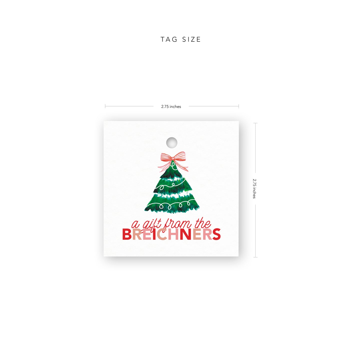 Christmas Tree Gift Tags